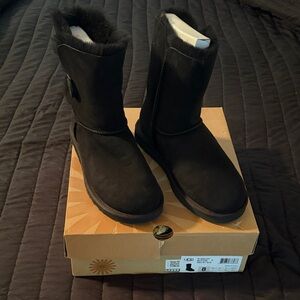 UGG Bailey Button Black Boots